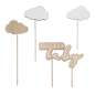 Preview: 4 Teiliges Cake Topper Set Hello Baby